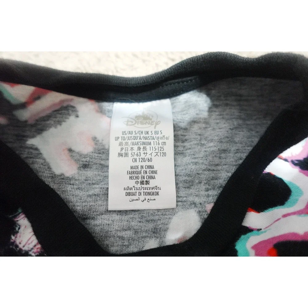 Disney Top Girls Small Nightmare‎ Before Xmas Jack Halloween Puff Sleeve